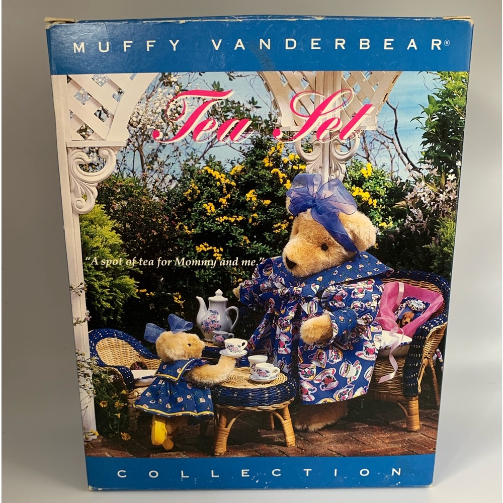 Vintage Muffy VanderBear Collection “A spot of tea for Mommy and me.” Tea Set